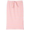 Rózsaszín csíkos egyenes gyerekszoknya 128
