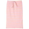 Rózsaszín csíkos egyenes gyerekszoknya 140