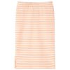 Fluoreszkáló narancssárga csíkos egyenes gyerekszoknya 128
