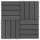 VID 11 db (1 m2) fekete dombornyomott WPC burkolólap 30x30 cm
