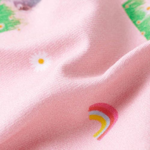 Világos rózsaszín gyerekrövidnadrág húzózsinórral 128