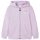 Vegyes lila kapucnis gyerekpulóver cipzárral 92