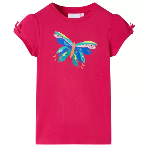 Élénk rózsaszín gyerekpóló 116