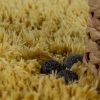 Bathroom Rug Shaggy Monochrome Brown