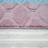 Gyémánt mintás szőnyeg - pasztel Rózsaszín és kék 60x100 cm