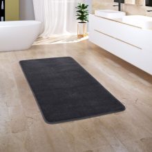   Csúszásgátlós fürdőszobai szőnyeg 3D mintás - antracit 65x120 cm