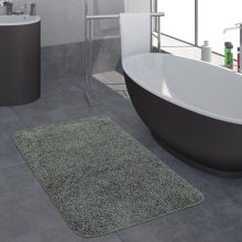 Hosszú szálú fürdőszobai szőnyeg - szürke 40x55 cm