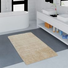 Egyszínű fürdőszoba szőnyeg - bézs 40x55 cm