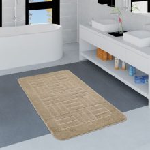 Checked mintás fürdőszoba szőnyeg - bézs 60x100 cm