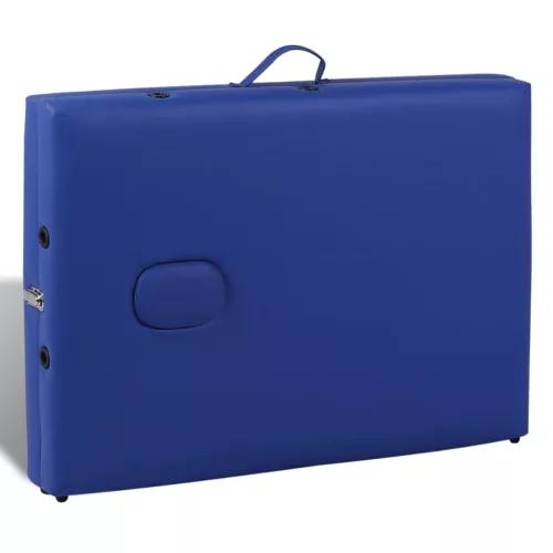 Kék Összecsukható Masszázságy 3 részes fakaret