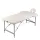  2 zónás krémfehér összecsukható masszázsasztal alumínium vázzal