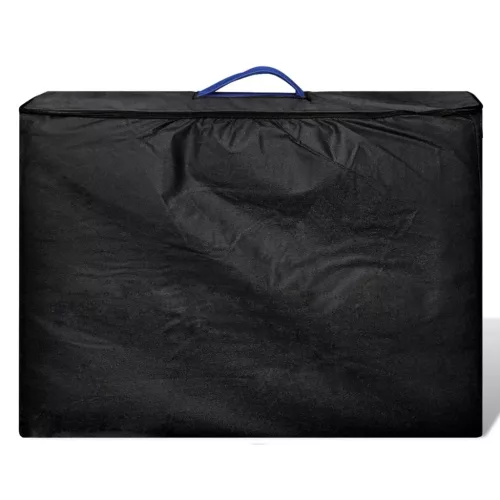   2 zónás kék összecsukható masszázsasztal alumínium vázzal