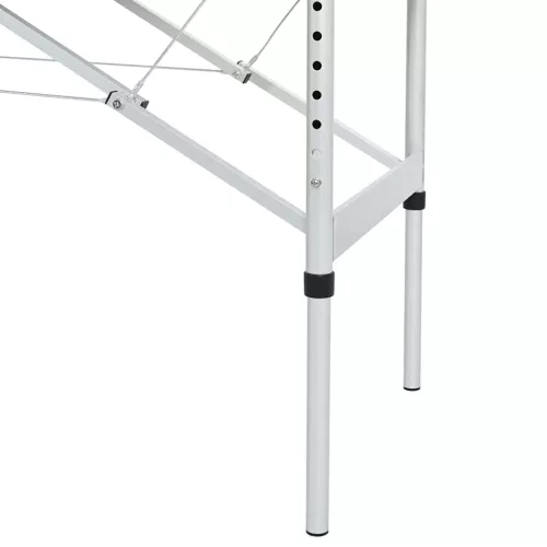  4 zónás fekete összecsukható masszázsasztal alumínium vázzal