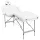 Krém Fehér Összecsukható Masszázságy 4 részes alumínium keret
