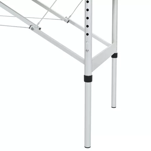 Krém Fehér Összecsukható Masszázságy 4 részes alumínium keret