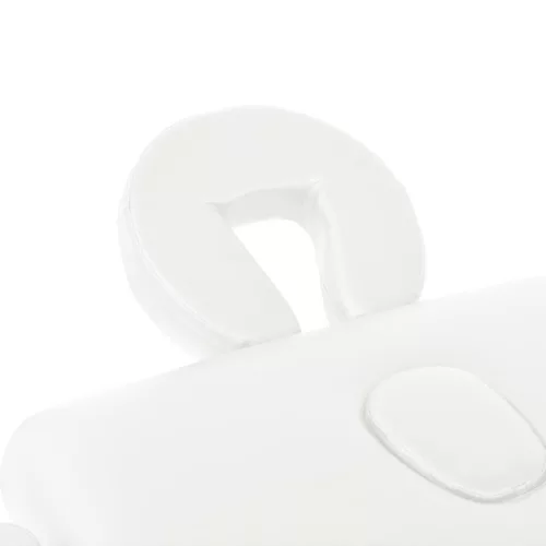  2 zónás fehér összecsukható 10 cm vastag masszázsasztal