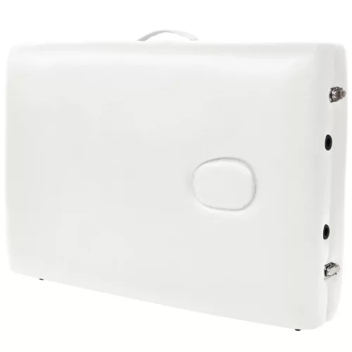  2 zónás fehér összecsukható 10 cm vastag masszázsasztal