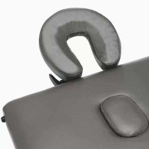  antracit 2 zónás masszázsasztal favázzal 186 x 68 cm