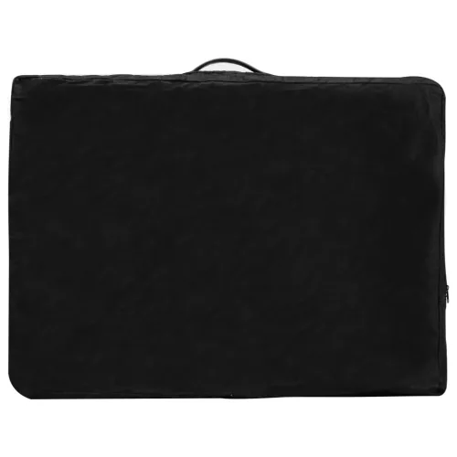  2 zónás antracit masszázsasztal alumínium vázzal 186 x 68 cm