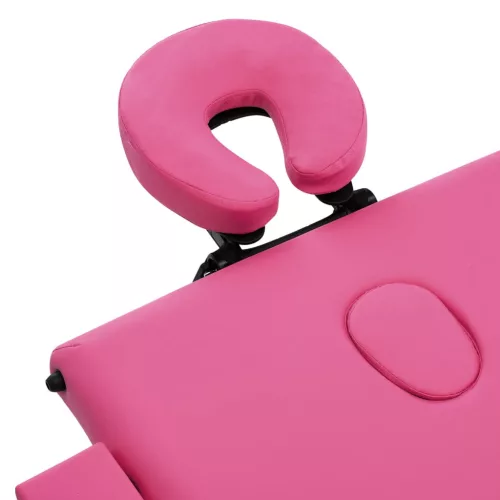  háromzónás rózsaszín összecsukható alumínium masszázsasztal