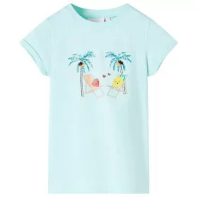 Világoskék gyerekpóló 128