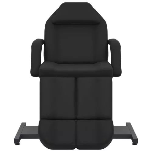  fekete műbőr kozmetikai kezelőszék 180 x 62 x 78 cm