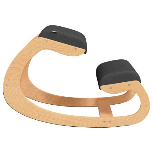  fekete nyír furnérlemez térdelőszék 55 x 84 x 55 cm