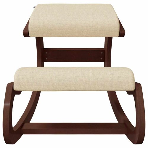  krémszínű nyír furnérlemez térdelőszék 55 x 84 x 55 cm