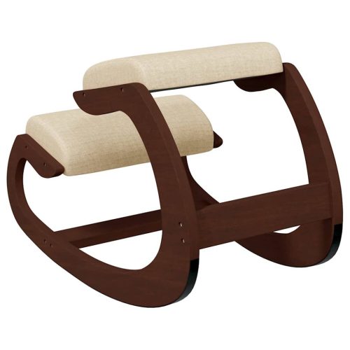  krémszínű nyír furnérlemez térdelőszék 55 x 84 x 55 cm