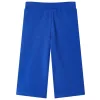 Kobaltkék széles szárú gyereknadrág 140
