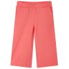 Korall színű széles szárú gyereknadrág 116
