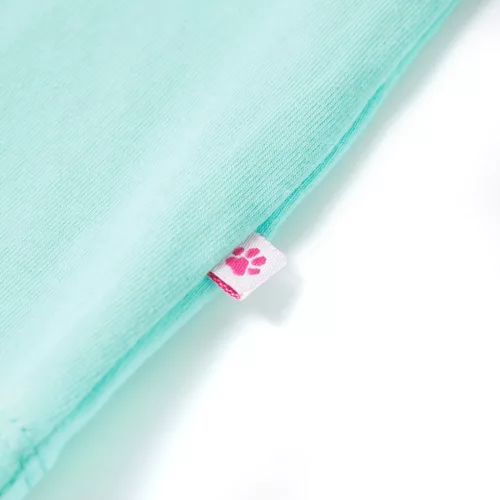 Világosmenta színű gyerekpóló 140