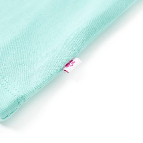 Világosmenta színű gyerek felső 128