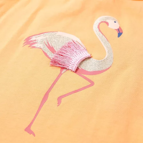 Élénk narancssárga gyerek felső 140