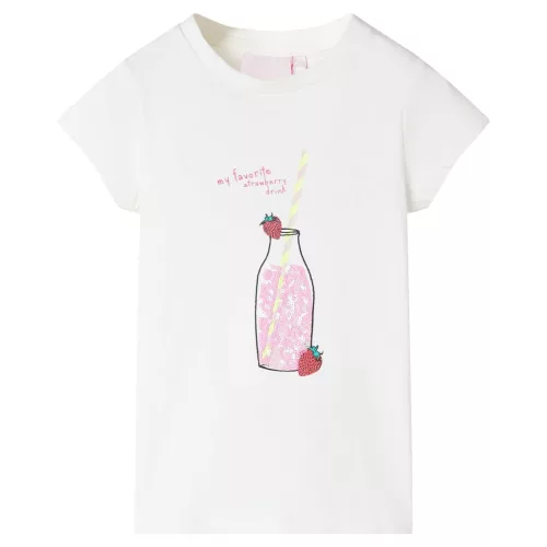 Ekrü színű gyerekpóló 140