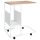 VID fehér szerelt fa kisasztal kerekekkel 55x36x63,5 cm