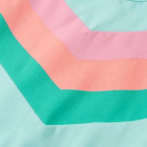 Világosmenta színű gyerekruha húzózsinórral 116