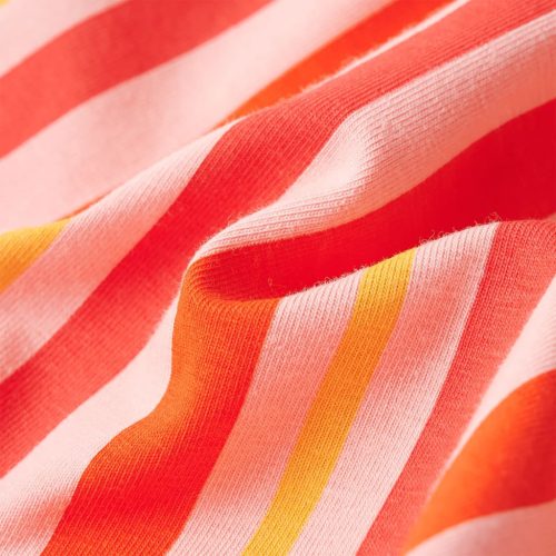 Rózsaszín és piros gyerekruha húzózsinórral 104