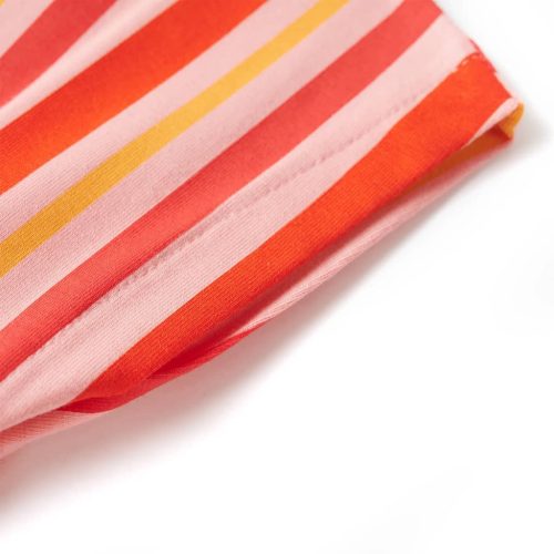 Rózsaszín és piros gyerekruha húzózsinórral 116