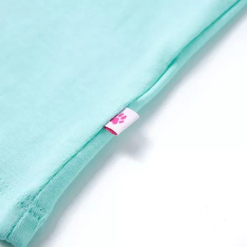 Világosmenta színű gyerekpóló 128