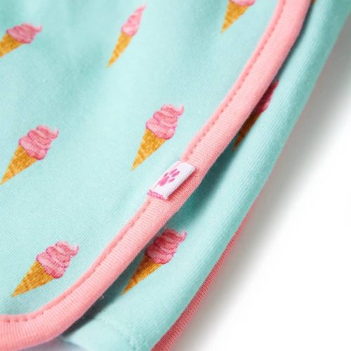 Mentaszínű gyerekrövidnadrág húzózsinórral 104