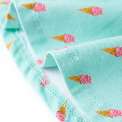 Világosmenta színű gyerekszoknya 128