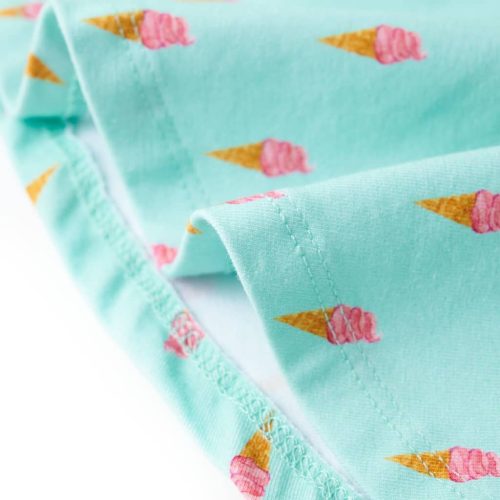 Világosmenta színű gyerekszoknya 140