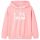 Élénk rózsaszín kapucnis gyerekpulóver 140