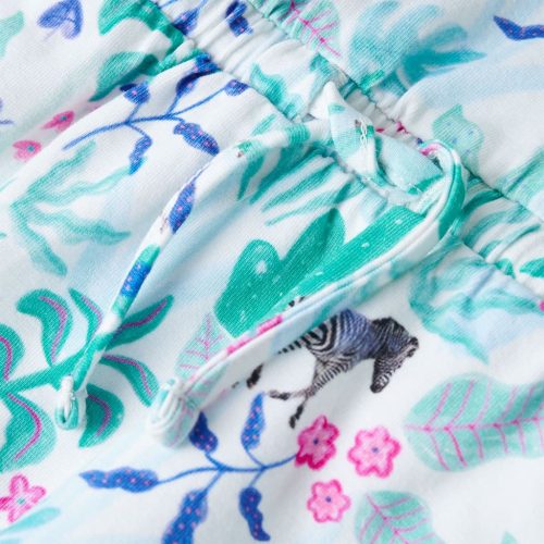 Ekrü és sötétmenta színű gyerekruha 116