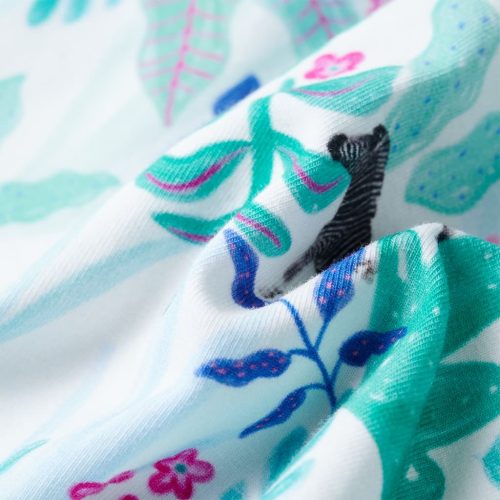 Ekrü és sötétmenta színű gyerekruha 116