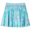 Világoskék redős gyerekszoknya 140