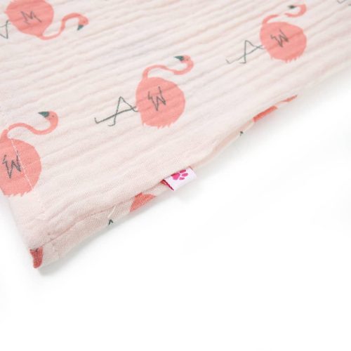 Halvány rózsaszín fodros gyerekruha 92