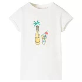 Ekrü színű gyerekpóló 128