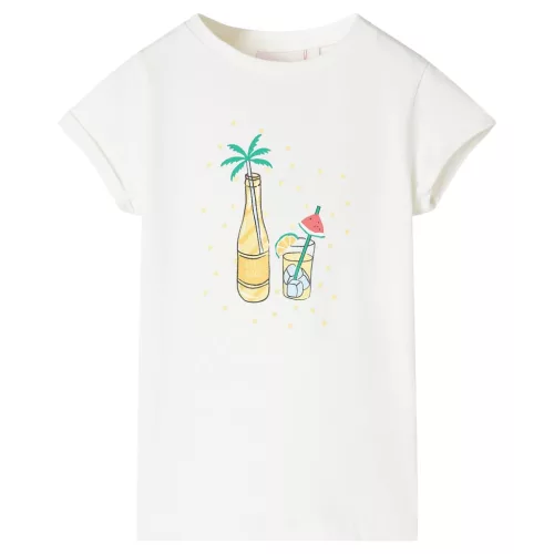 Ekrü színű gyerekpóló 128